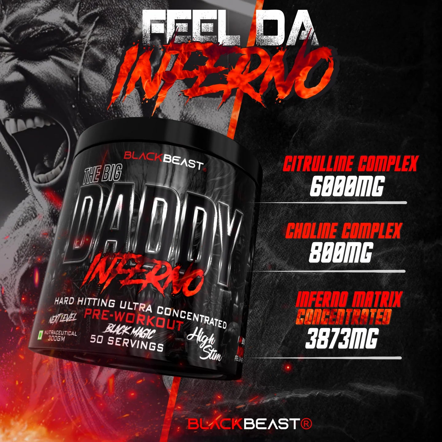 BLACK BEAST | THE BIG DADDY INFERNO PREWORKOUT