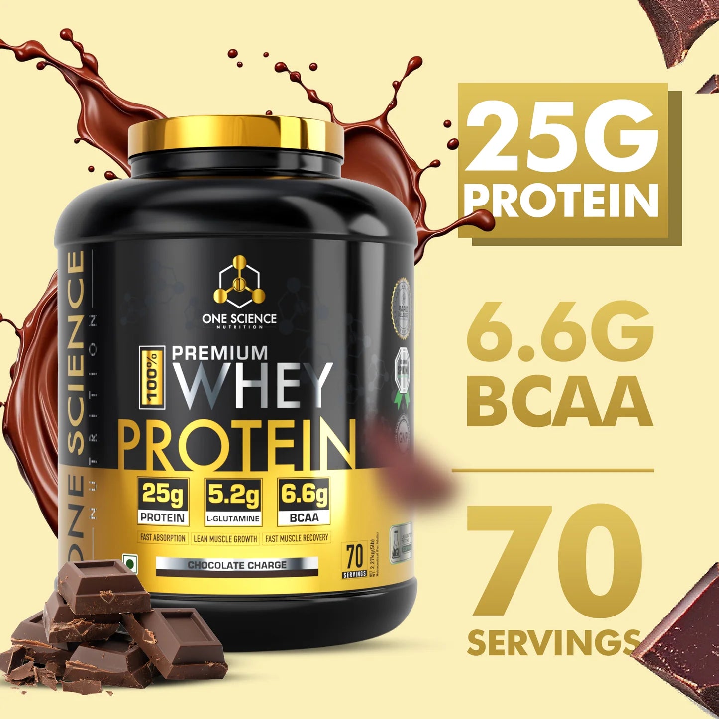 One Science Premium Whey Protein 5lb