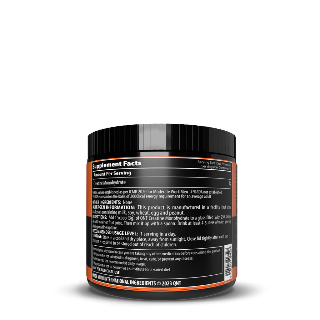 QNT | CREATINE MONOHYDRATE POWDER | 90 G