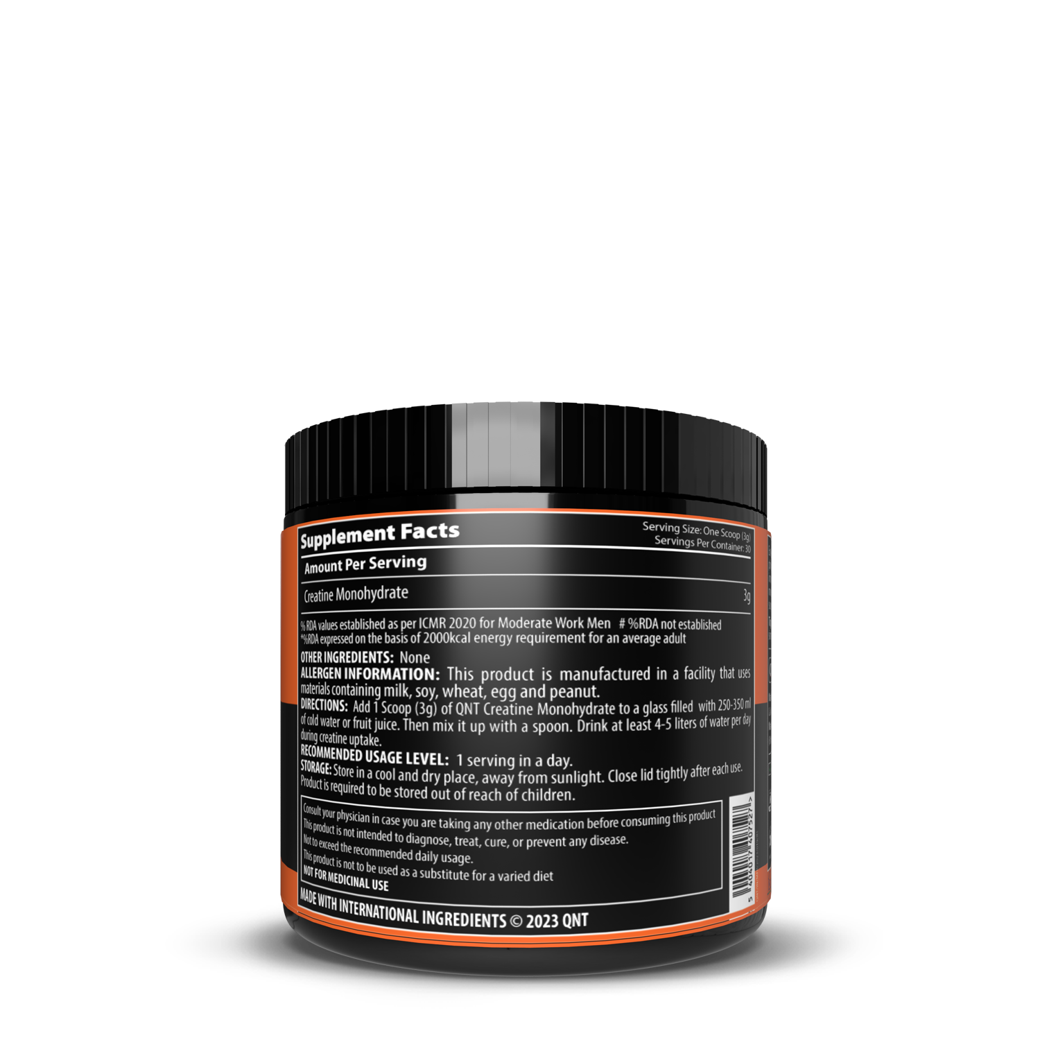 QNT | CREATINE MONOHYDRATE POWDER | 90 G