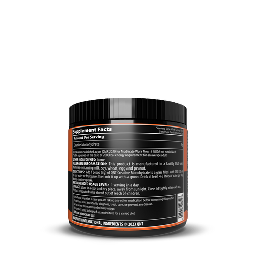 QNT | CREATINE MONOHYDRATE POWDER | 90 G