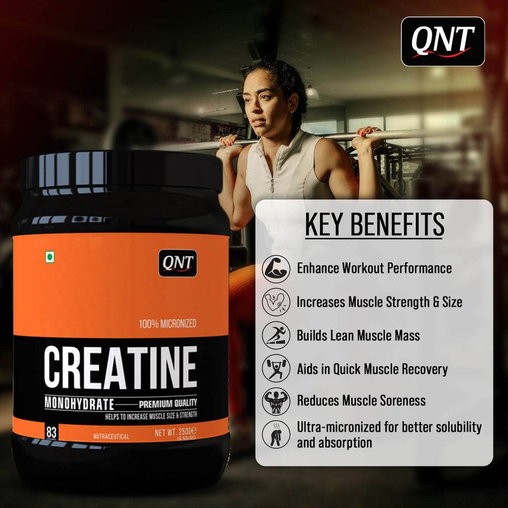 QNT | CREATINE MONOHYDRATE POWDER | 90 G