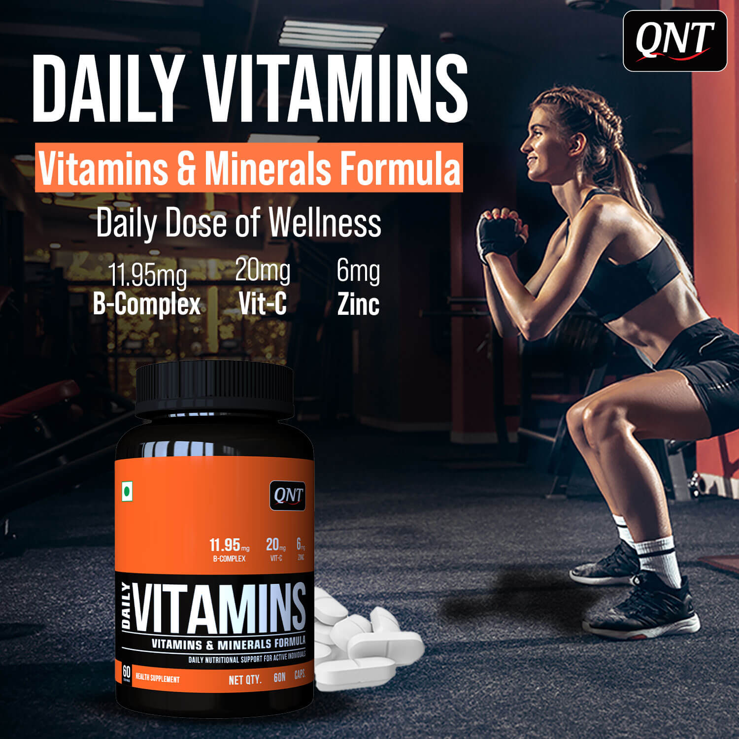 QNT | VITAMINS & MINERALS FORMULA | 60 CAPS