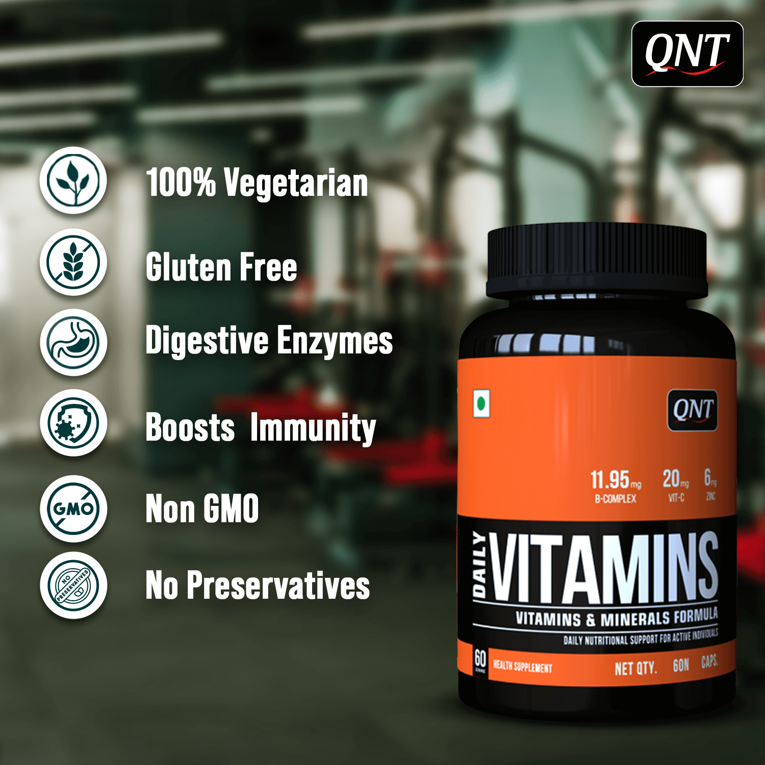 QNT | VITAMINS & MINERALS FORMULA | 60 CAPS
