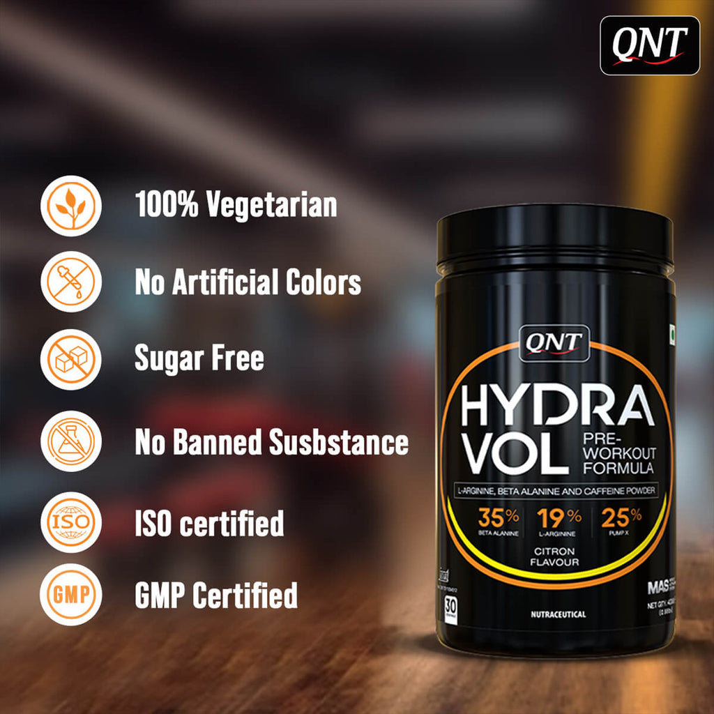 QNT | HYDRAVOL PRE WORKOUT POWDER | 400 G
