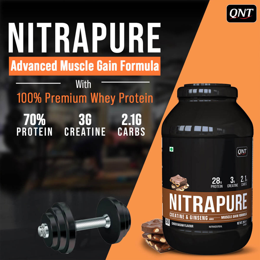 QNT | NITRAPURE WHEY PROTEIN | CHOCO-BADAM