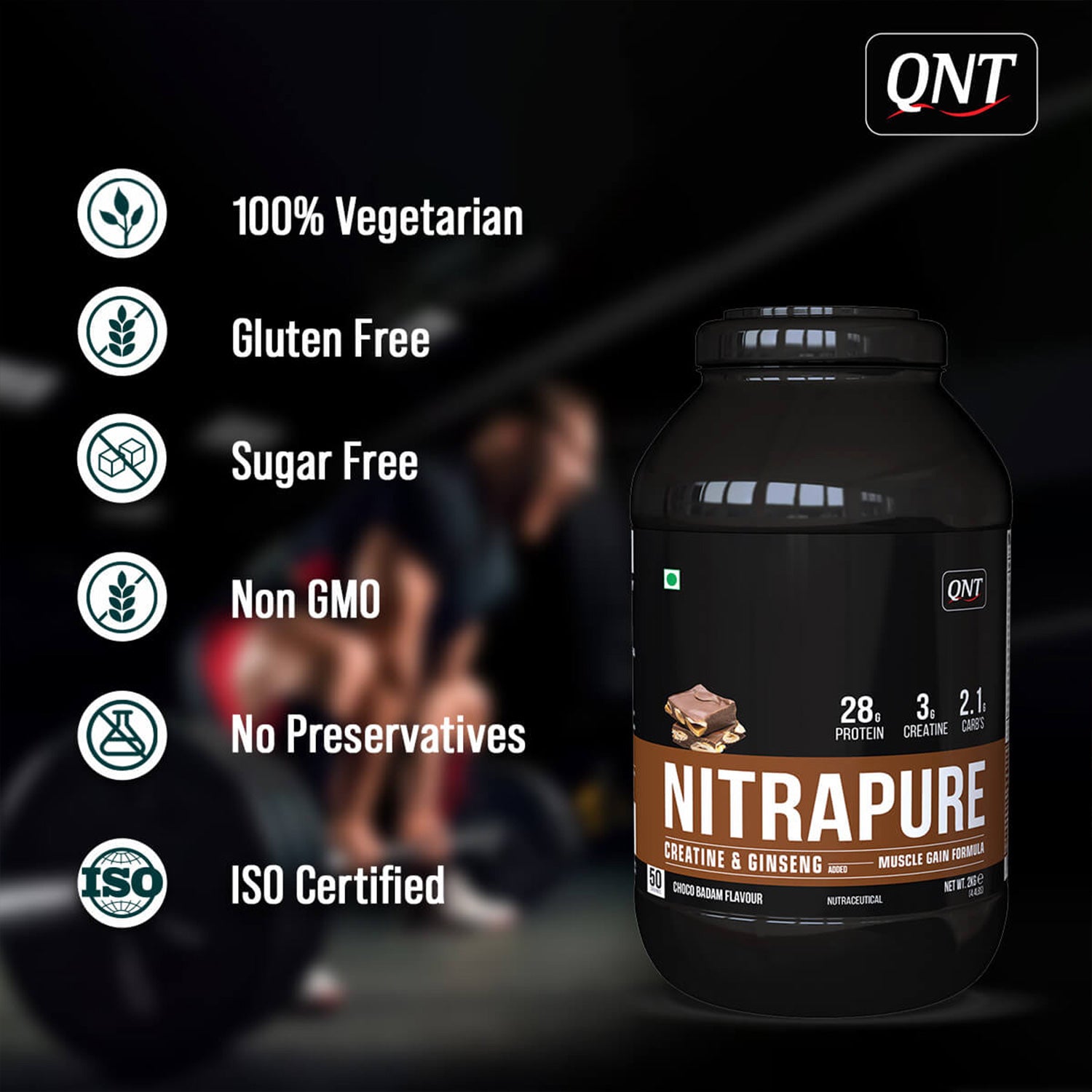 QNT | NITRAPURE WHEY PROTEIN | CHOCO-BADAM
