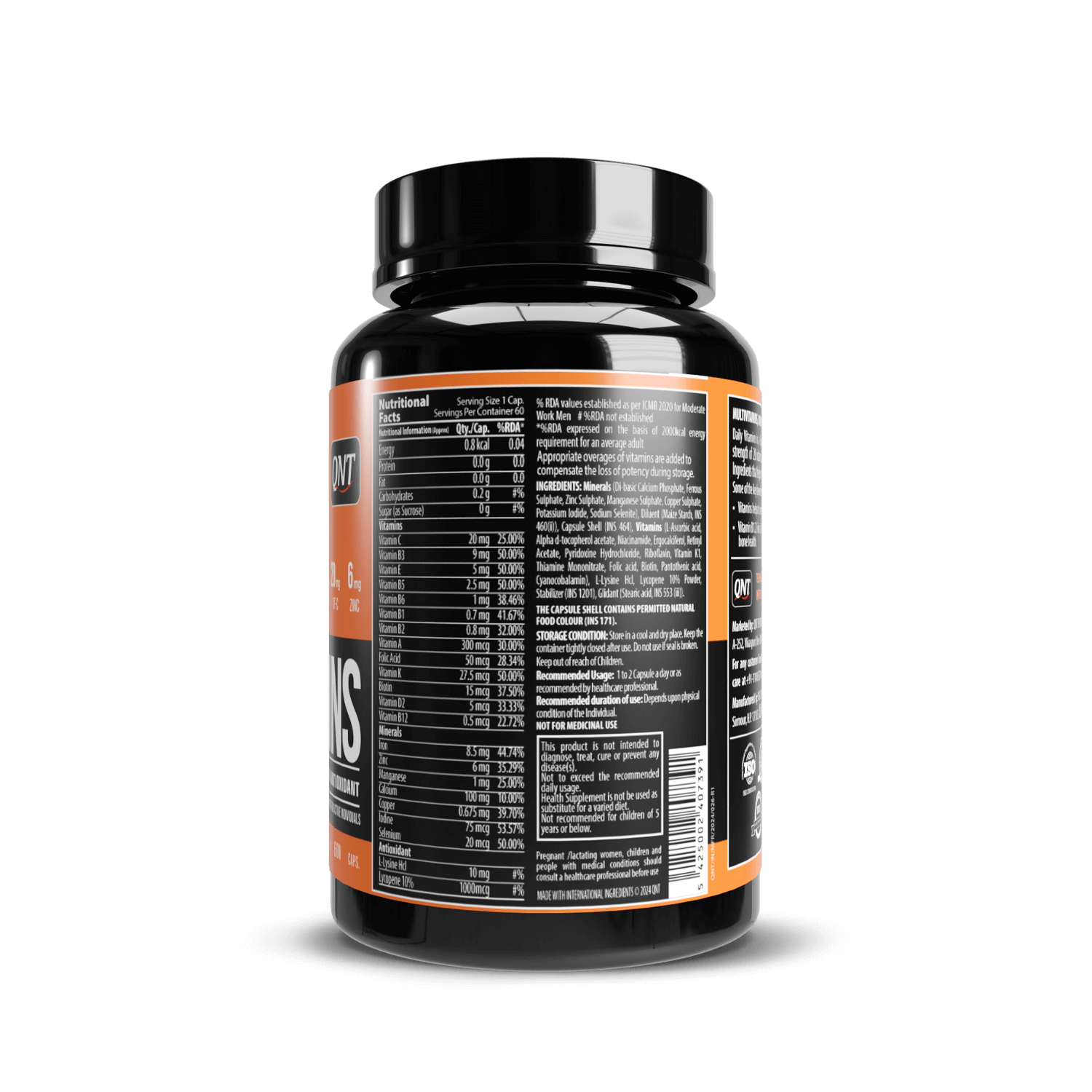 QNT | VITAMINS & MINERALS FORMULA | 60 CAPS