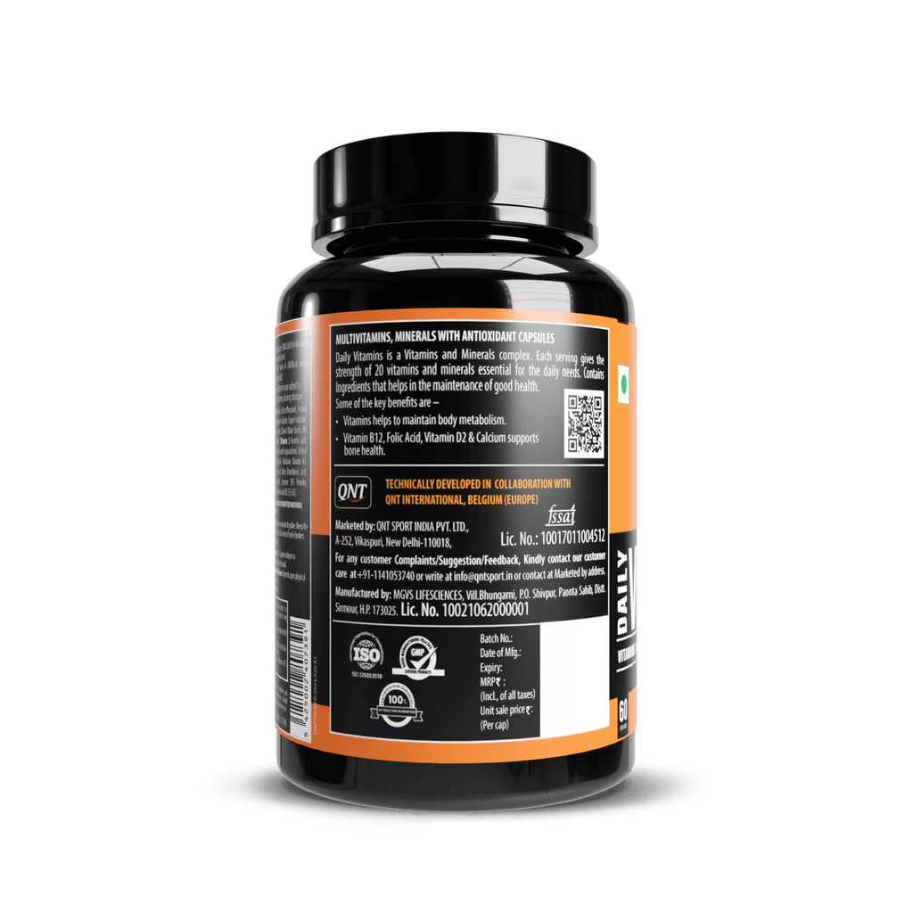 QNT | VITAMINS & MINERALS FORMULA | 60 CAPS