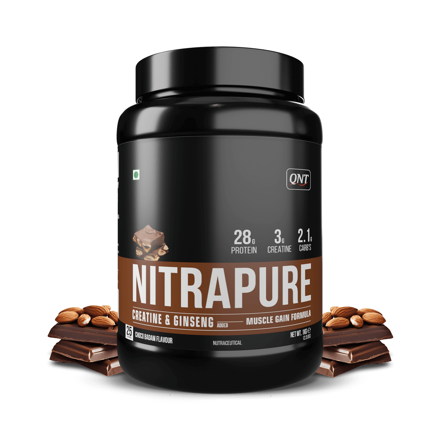 QNT | NITRAPURE WHEY PROTEIN | CHOCO-BADAM