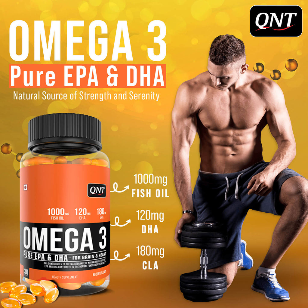 QNT | OMEGA 3 FISH OIL | 60 SOFTGELS