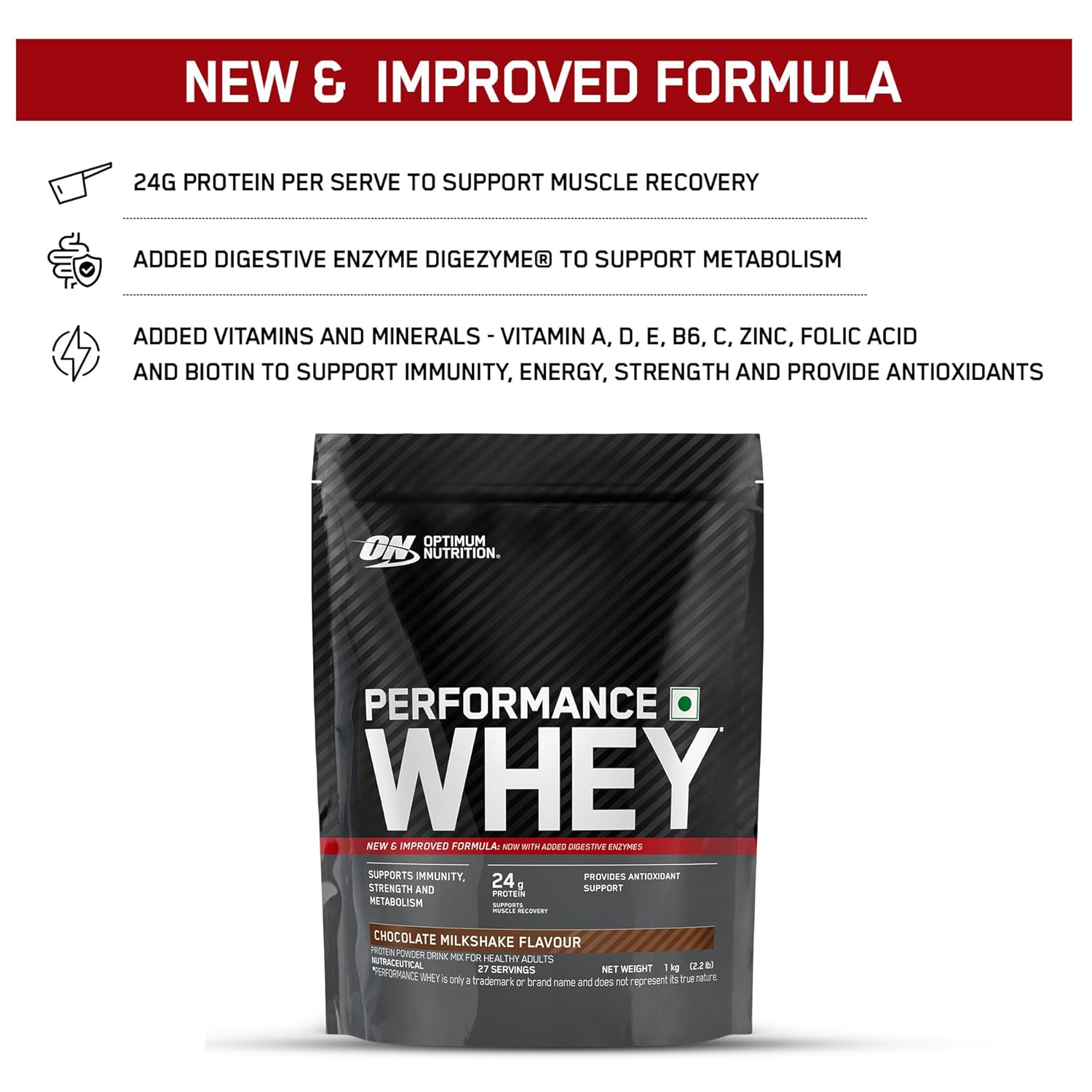 OPTIMUM NUTRITION | Performance Whey Protein Powder