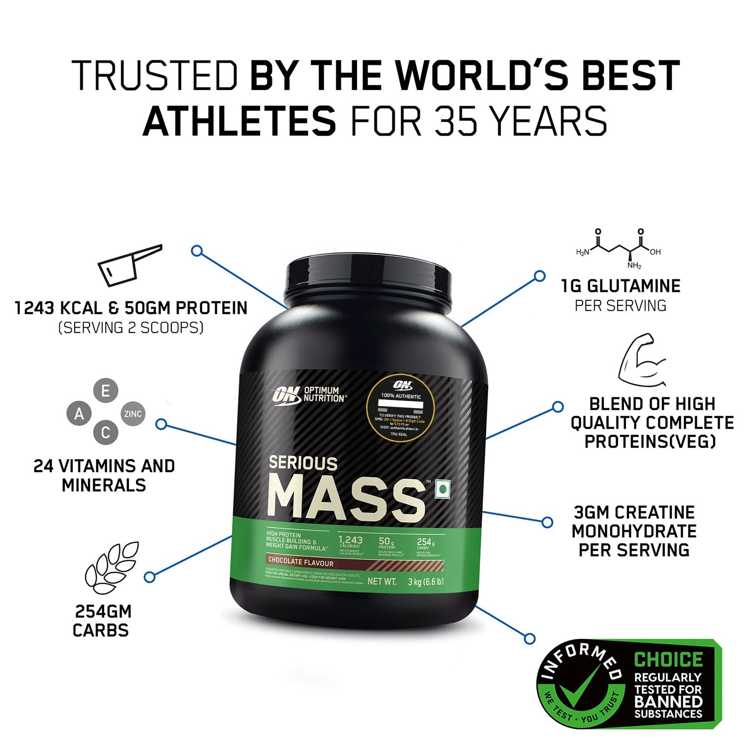 OPTIMUM NUTRITION | Serious Mass Weight Gainer