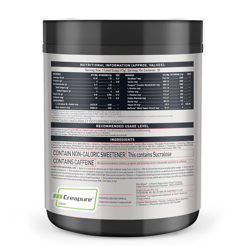MuscleBlaze Pre Workout WrathX