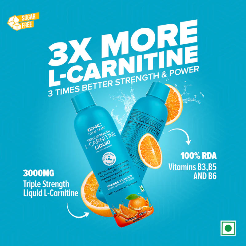 GNC Total Lean Triple Strength L-Carnitine Liquid 450 ml