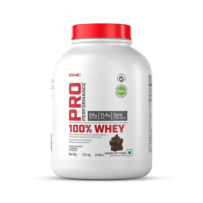 GNC 100% Whey Protein Faster Recovery & Lean Muscle Gains | Informed Choice Certified