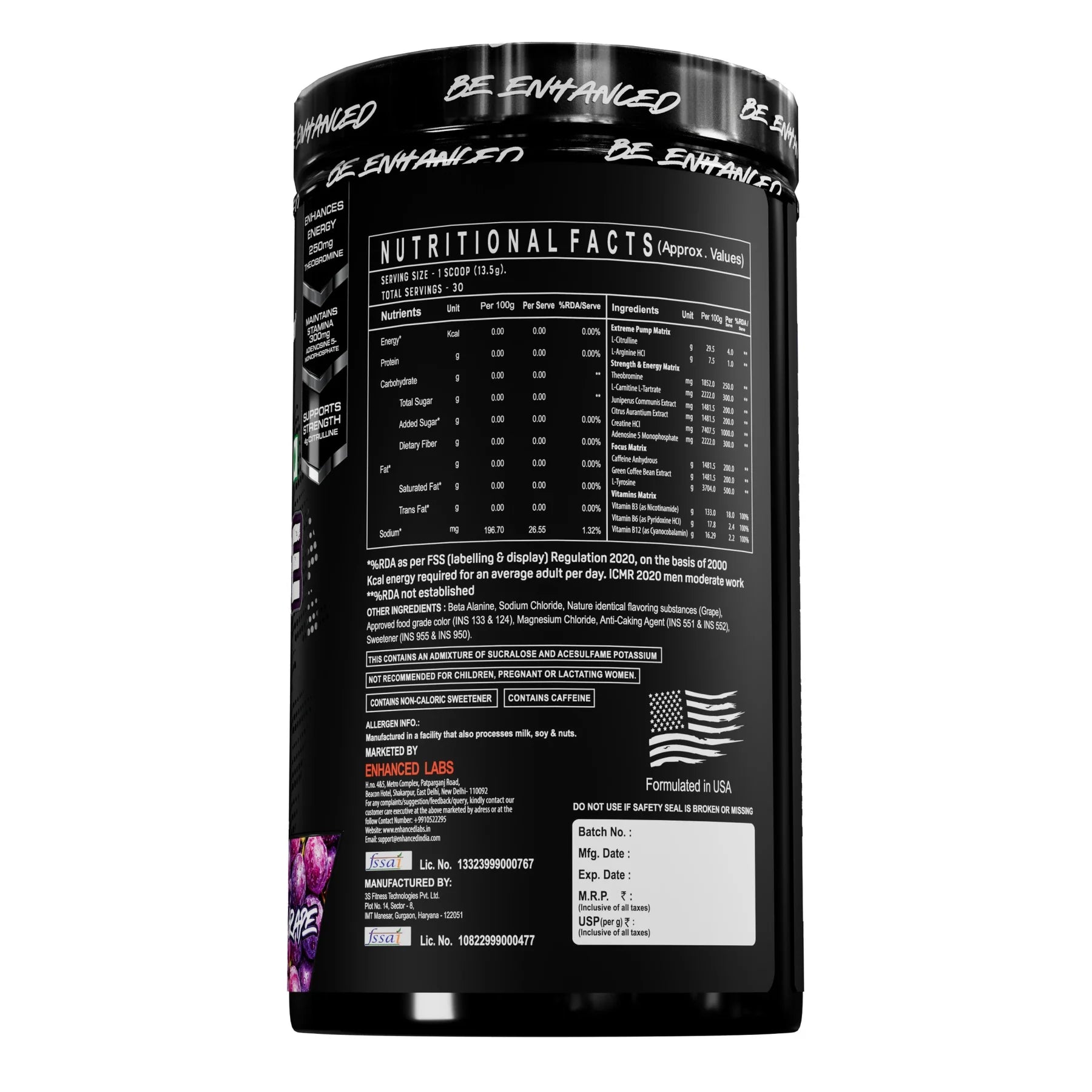 ENHANCED | Savage Pre workout
