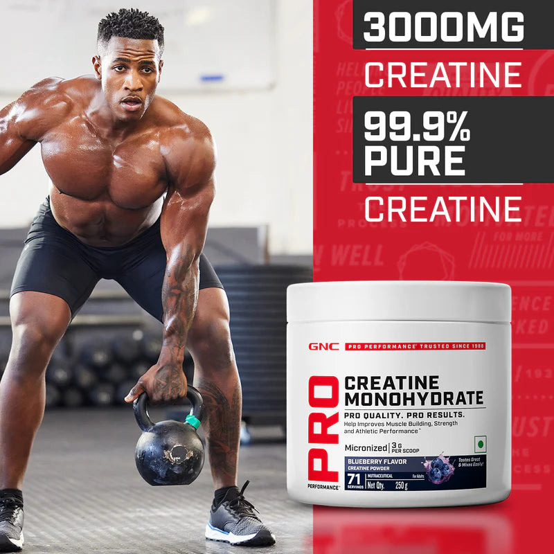 GNC Pro Performance Creatine Monohydrate | Powerful Muscle Pump for Intense Workout