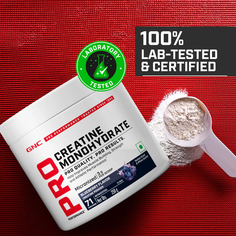 GNC Pro Performance Creatine Monohydrate | Powerful Muscle Pump for Intense Workout
