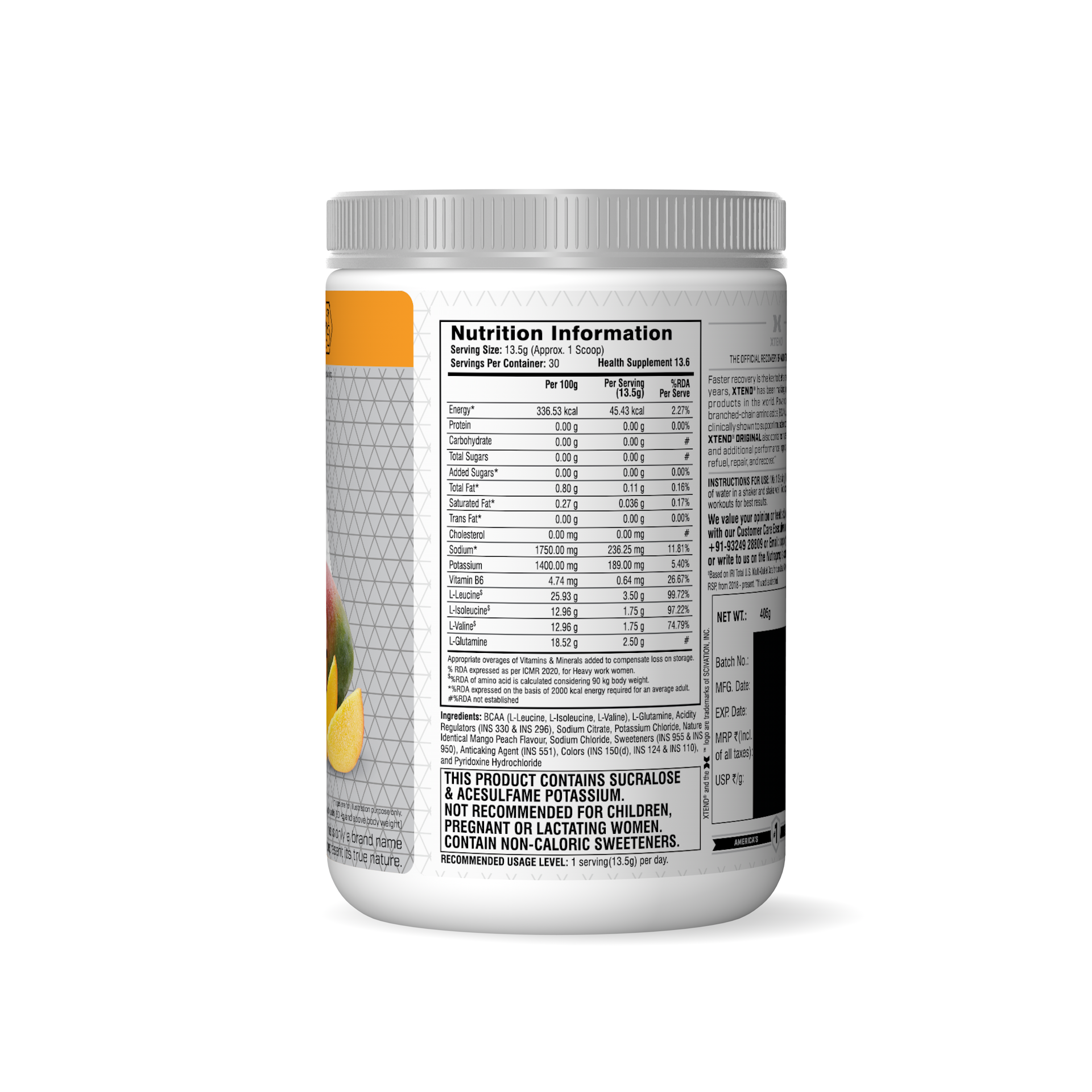 Xtend Original BCAA Mango Madness 30 Serving - 405GM
