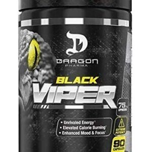 Prompt Nutrition DRAGON PHARMA BLACK VIPER FAT BURNER, Pack Of 90 CAPSULES