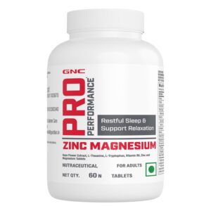 GNC Pro Performance Zinc Magnesium Amino Complex | 60 Tablets | Promotes Restful Sleep | Relieves Stress | Boosts Immunity