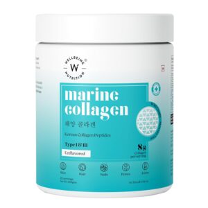 Wellbeing Nutrition Pure Korean Marine Collagen Supplements for Women & Men, 200g