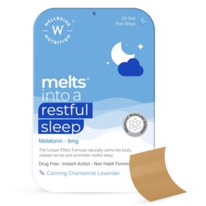 Wellbeing Nutrition Melts Restful Sleep Strips | 30 Oral Thin Strips