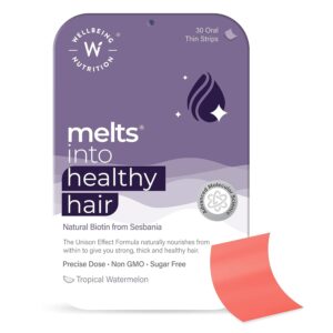 Wellbeing Nutrition Melts Healthy Hair | (30 Oral Strips)