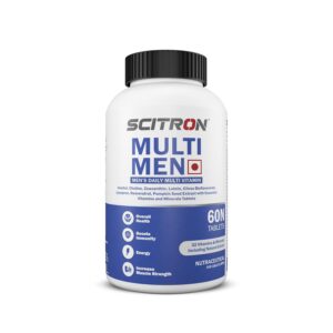 Scitron Multi Men Once Daily Multi-Vitamin Formula (32 Vitamins & Minerals, Support for Immune, Brain & Eye) – 60 Tablets