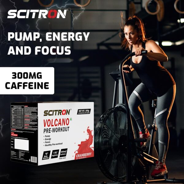 Scitron Volcano Pre Workout 300g - Cranberry - Image 5